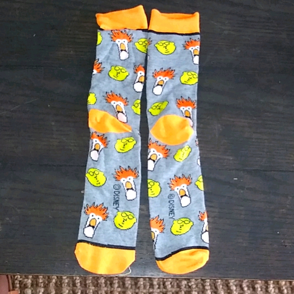 NWOT Adult Muppet Socks-Bunsen and Beaker